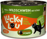 Lucky Lou 6x200g Lucky Lou Adult Marha & vaddisznó nedves macskatáp