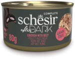 Schesir 12x80g Schesir After Dark csirke & marhahús nedves macskaeledel