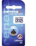 Renata CR1025 lítium gombelem, 3 V, 30 mAh, Renata BR1025, DL1025, ECR1025, KCR1025, KL1025, KECR1025, LM1025 (703579)