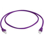 Telegärtner RJ45 Hálózati csatlakozókábel, CAT 6A S/FTP [1x RJ45 dugó - 1x RJ45 dugó] 0, 25 m Viola UL minősített , Telegärtner, (L00000A0237)