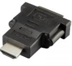 Renkforce HDMI - DVI átalakító adapter, 1x HDMI dugó - 1x DVI aljzat 24+1 pól. , aranyozott, fekete, Renkforce (RF-4212231)