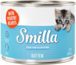 Smilla 6x200g Smilla Kitten szárnyasszív nedves kölyökmacskatáp