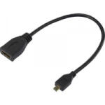 SpeaKa HDMI Átalakító [1x HDMI dugó, D mikro - 1x HDMI alj] Fekete Aranyozatt érintkező (SP-7870588)