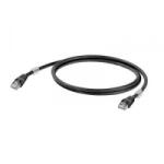 Weidmüller RJ45 Hálózat Csatlakozókábel CAT 6A S/FTP 0.50 m Fekete UL minősített Weidmüller (1251610005)