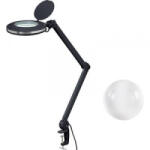 TOOLCRAFT 2178491 LED nagyító lámpa fekete 5 '' 127 mm-es, 5D 2, 25X szorítótartóval (2178491) - aqua