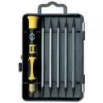 C.K Elektronika- és finommechanika Cserélhető penge készlet 7 részes C. K. Egyeneshornyú, Kereszthornyú Phillips, TORX (T4896)