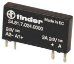 Finder 34.81. 7.024. 9024 SSR relé 1NO(záró) 6A 24V DC érzékeny, 24V DC kimenet (34.81.7.024.9024)