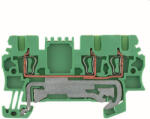 Weidmüller Földelő sorkapocs, zöld-sárga, ZPE 1.5/3AN , 1775560000 Weidmüller (1775560000)