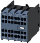 Siemens 3RH2911-2HA31 segédérintkező, homlokra, 3NO+1NC, S00-S3-hoz, rugós (3RH29112HA31)