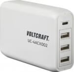 VOLTCRAFT 1xUSB-C + 3xUSB-A hálózati adapter fehér (VC-11744745) (VC-11744745)