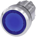 Siemens 3SU1051-0AA50-0AA0 világító nyomógombfej, kék, reteszelt, fém Sirius (3SU10510AA500AA0)