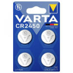 VARTA CR 2450 lítium gombelem 3V 4 db (06450101404) (06450101404)