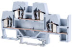 TRACON emeletes sorozatkapocs, rugós, sínre, szürke 26A 0.08-4 mm2 4P - TSKC4E (TSKC4E)
