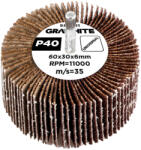 GRAPHITE Csiszolókerék csapos 60x30x6mm, P40 (58T381)