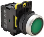 TRACON Világító nyomókapcsoló zöld 1×NO 5A/230V AC-15 IP65 LED 230V AC/DC NYK3-LG Tracon (NYK3-LG)