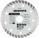 GRAPHITE Gyémánt vágókorong 125x22.2mm, turbo, száraz és vizes (57T318) - olaj