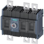 Siemens 3KD3640-0NE20-0 szakaszolókapcsoló 3P 160A, középső működtetés, lapos csatlakozó (3KD34300NE200)