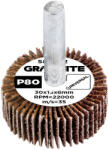 GRAPHITE Csiszolókerék csapos 30x15x6mm, P80 (58T402)