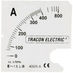 TRACON Skálalap DCVM-72B alapműszerhez 0 -100A SCALE-DC72-100/75MV Tracon (SCALE-DC72-100/75MV)
