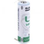 Saft AA lítium ceruzaelem, forrasztható, 3, 6V 2600 mAh, forrfüles, 14, 5 x 50 mm, Saft LS14500CLG (LS14500CLG) - aqua