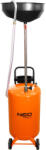 NEO TOOLS Mobil olajleeresztő készülék, gravitációs, leeresztő tál 10l, gyűjtőtartály 70l (10-810)