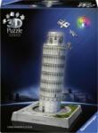 Ravensburger 3D Puzzle Iconics: Pisai ferde torony LED-del 1 db (12008028) (12008028)