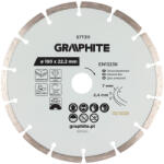 GRAPHITE Gyémánt vágókorong 180x22.2mm, szegmenses, száraz és vizes (57T311) - olaj