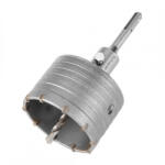 GRAPHITE Koronafúró, körkivágó, 85 mm, SDS plus szárral és központfúróval (55H323)