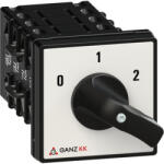 Ganz KK1-32-6013 Motorkapcsoló, fogantyús kézikapcsoló 32A, Dahlanderi tekercselésű motorhoz két fordulatra IP44, Ganz (1AF6013BB00M40)