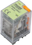 TRACON Miniatűr teljesítményrelé tesztgombbal és állapotjelzéssel 230V AC/2×CO RN08-230AC Tracon (RN08-230AC)