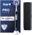 Oral-B Pro 1 Elektromos fogkefe, 3D tisztítás, 3 program, 1 fej, Utazókészlet, Fekete