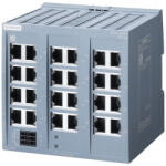 Siemens 6GK5124-0BA00-2AB2 SCALANCE XB124, nem menedzselt IE switch, 24x 10/100 Mbit/s RJ45, 24VAC/DC (6GK51240BA002AB2)