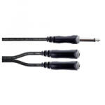 Cordial EY 0, 3 PGG 6.3mm jack - 2x 6.3mm jack kábel 0, 3m fekete (14884) (14884)