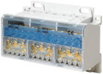 Siemens 5ST2502 elosztóblokk 4P 125A, be: 1x6-35mm2, ki: 4x4-16mm2, 7x4-10mm2 (5ST2502)