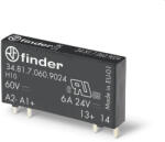 Finder 34.81. 7.024. 7048 SSR relé 1NO(záró) 0, 1A 24V DC érzékeny, 48V DC kimenet (34.81.7.024.7048)