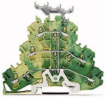 Wago 2002-3237 Háromemeletes sorkapocs6 vezetékes földelő sorkapocs, zöld-sárga (2002-3237)