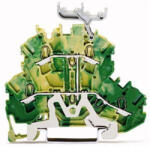 Wago 2002-2237 Emeletes sorkapocs4 vezetékes földelő sorkapocs, zöld-sárga (2002-2237)