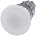 Siemens 3SU1051-1BD60-0AA0 világító nyomógombfej, fehér, 40 mm-es, fém Sirius (3SU10511BD600AA0)