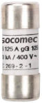 Socomec Biztosító betét FUS GG 10X38 1A SANS PERC 60120001 Socomec (60120001)