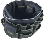 Haupa 220313 Szerszámtartó, építkezési vödörhöz 220313 poliészter fekete-zöld (220313)