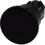 Siemens 3SU1000-1BA10-0AA0 nyomógombfej, 40mm-es gomba, fekete, reteszelt Sirius (3SU10001BA100AA0)