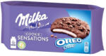 Milka Cookies Sensations Oreo Creme kakaós keksz tejcsoki darabok, krém - 156g