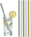 TFA Trinkhalme aus farbigem Glas 21 cm Szívószálak színes üvegből (14.2019. 06) (14.2019.06)