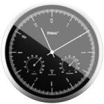 Mebus (19777) Rádiójel vezérlésű Falióra 25 cm x 5 cm Ezüst Zajtalan óraszerkezet (19777)