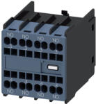Siemens 3RH2911-2FA40 segédérintkező, homlokra, 4NO, S00-S3-hoz, rugós (3RH29112FA40)