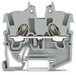 Wago 2050-1201 2 vezetékes, miniatűr, átmenő sorkapocs, 1mm2, szürke (2050-1201)