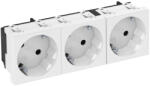 OBO Bettermann STD-D3S RW3 Csatlakozóaljzat 33 fok, hármas védőérintkezős 250V, 10/16A hófehér 6120123 (6120123)