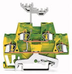 Wago 280-517 Emeletes sorkapocs4 vezetékes földelő sorkapocs, zöld-sárga (280-517)