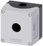 Siemens 3SU1851-1AA00-1AA1 nyomógomb tokozat koordináta/ID-key kapcsolóhoz, fém, 1 lyukú, szürke (3SU18511AA001AA1)