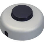 inter Bär 1 pólusú lábkapcsoló, 2 A 250 V/AC, titán (fekete) (5062-020.01)